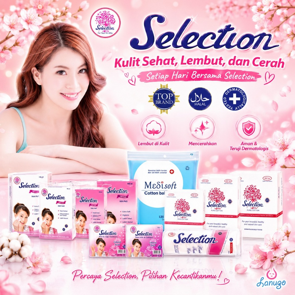Medisoft Cotton Balls 120 - Kapas Bayi Selection Facial Cotton Round Kapas Tipis Toner Pembersih Waj