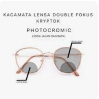 LENSA KRYPTOK PHOTOCROMIC GREY DOMAS ORI ADA BULATAN SEGMEN DIBAWAH