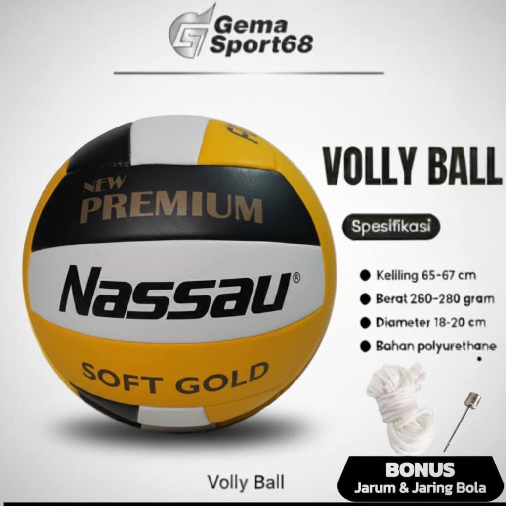 NASSAU Bola Volly NASSAU NEW PREMIUM murah size 5 premium quality