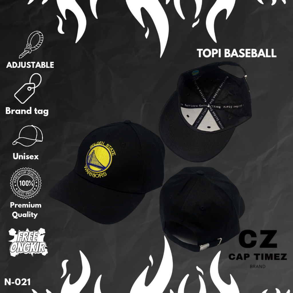 Topi Baseball Classic NBA Basket GSW