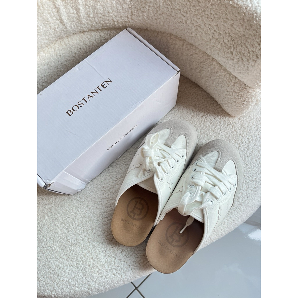 pl preloved sandal mules BOSTANTEN cindy shoes - soft grey