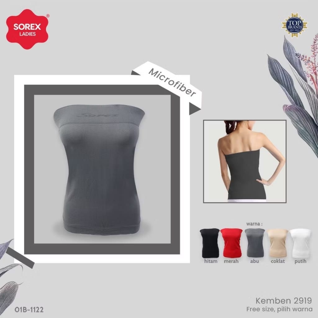 Sorex Kemben Panjang 2919 Laura microfiber Tanpa Cup