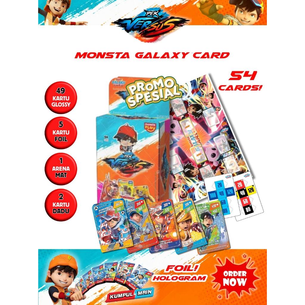 Paket Lengkap Kartu BoBoiBoy Galaxy Card Pek Versus isi 49 Kartu + 5 Foil + Arena Mat