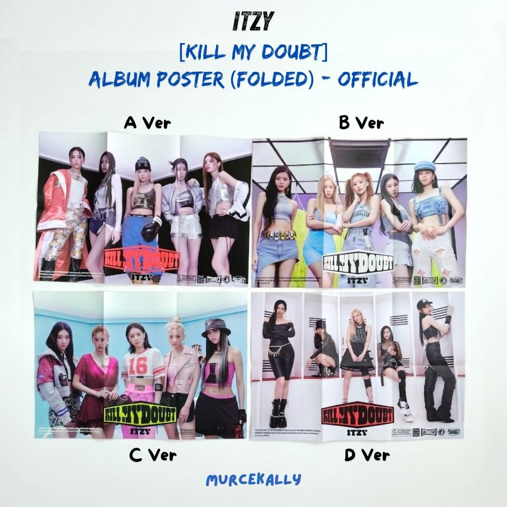 [LAST STOCK] ITZY - Kill My Doubt Album Poster (Folded) – Official