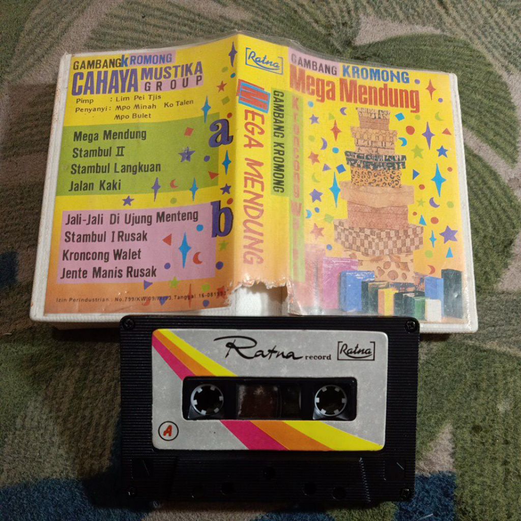 KASET DAERAH GAMBANG KROMONG MEGA MENDUNG