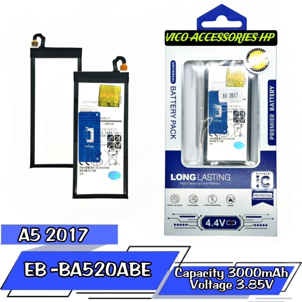Baterai ORIGINAL A5 2017 / EB -BA520ABE /A5 2017 Battery batre bat