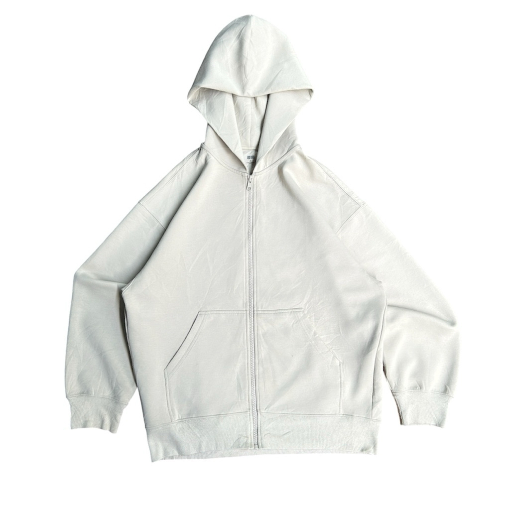 Hoodie Zipper Uniqlo Softshell Coksu
