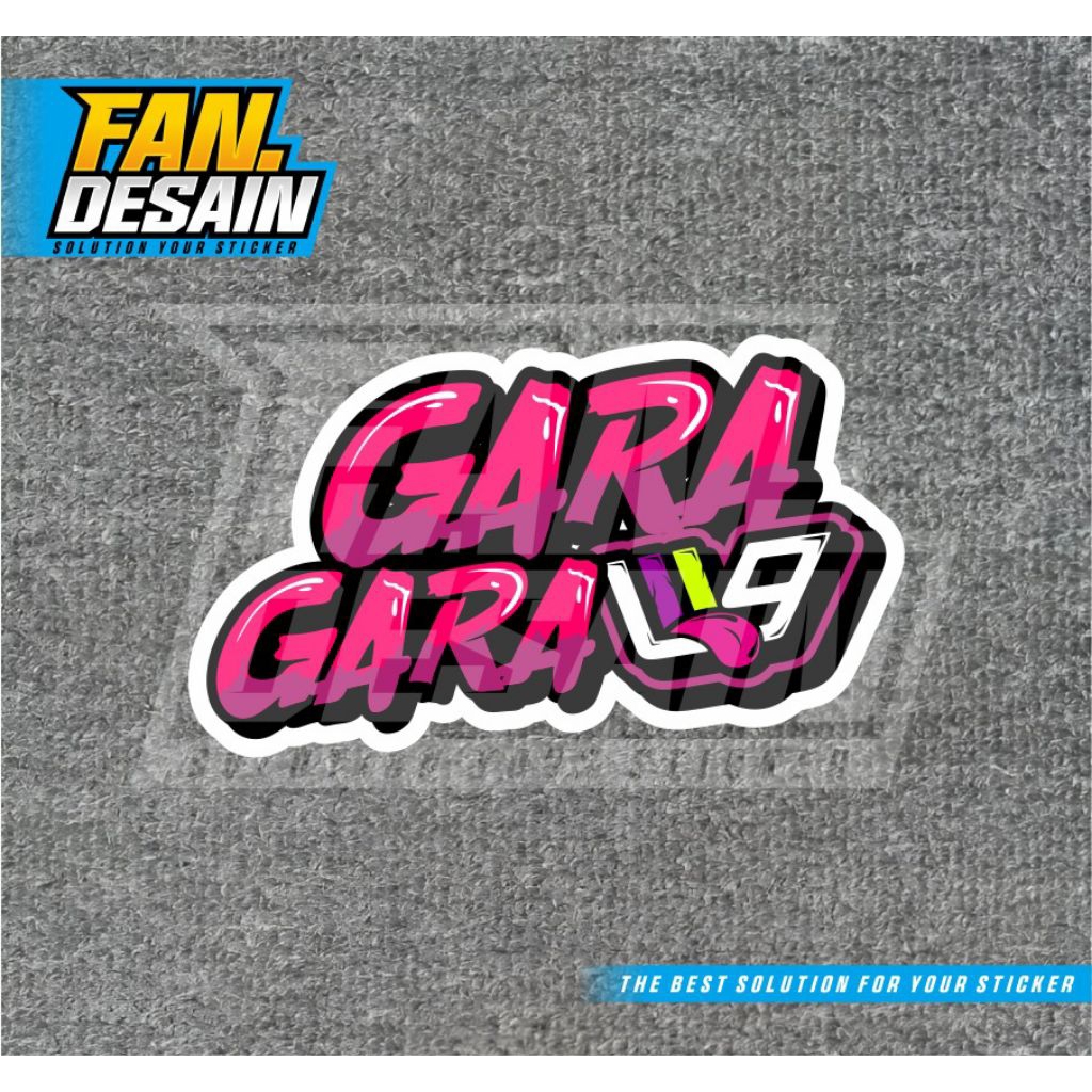 STIKER GARA GARA W9 STIKER W9 STYLE STIKER WALISONGO STYLE STICKER GL WALISONGO GARAGARAW9