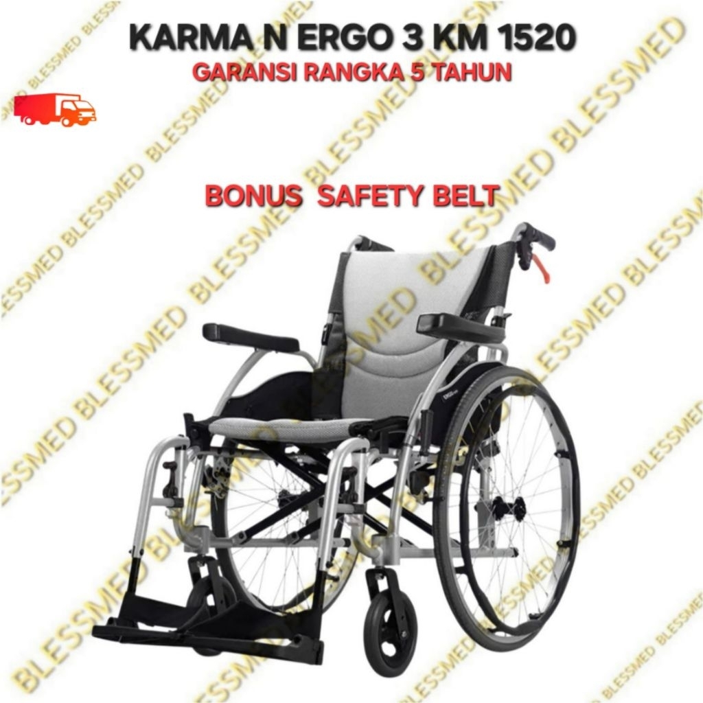Kursi Roda Karma Ergo 3 Wheel Chair EuKarma