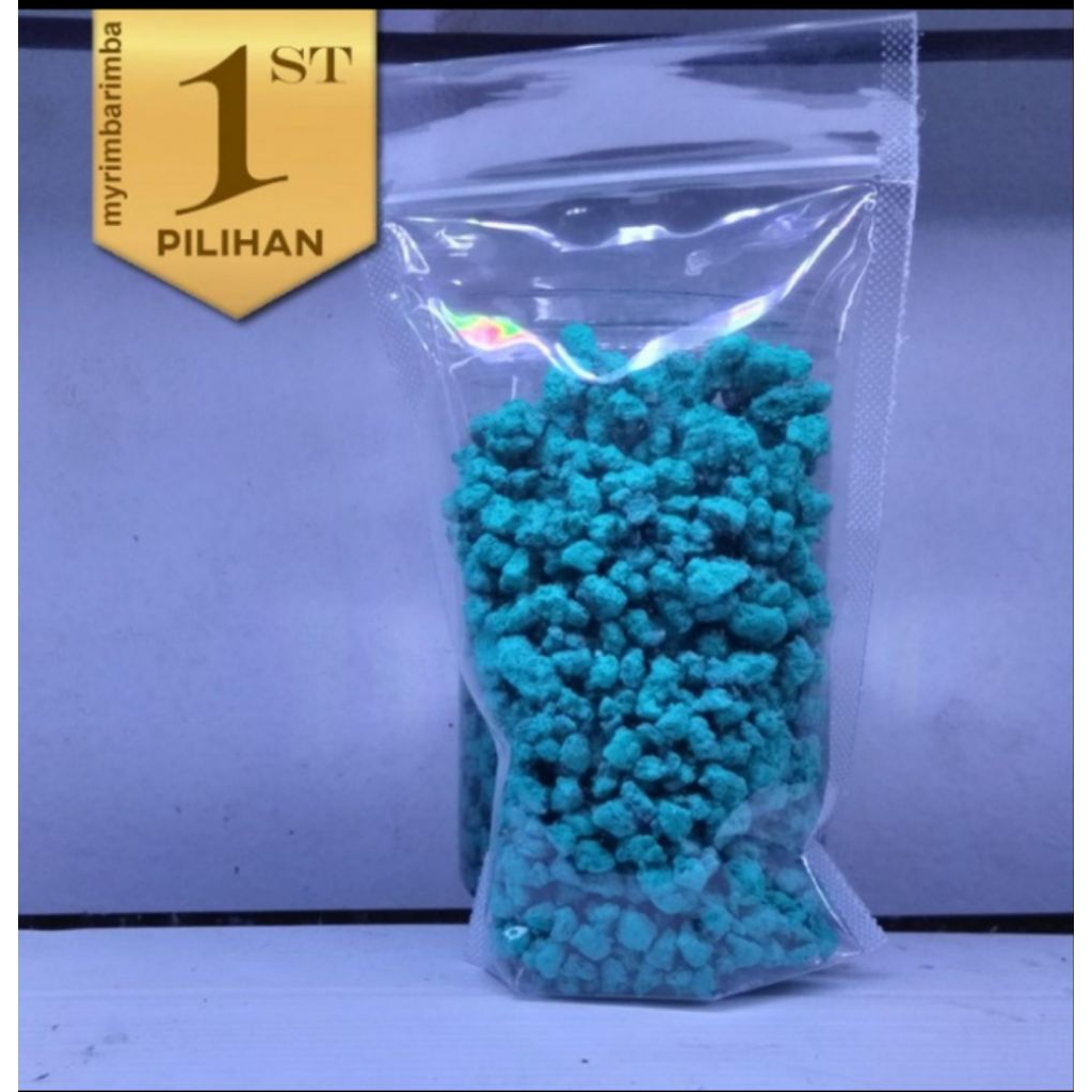 Pasir Warna Hijau Tosca Hiasan Aquarium Aquascape Ikan Hias Tanaman Air