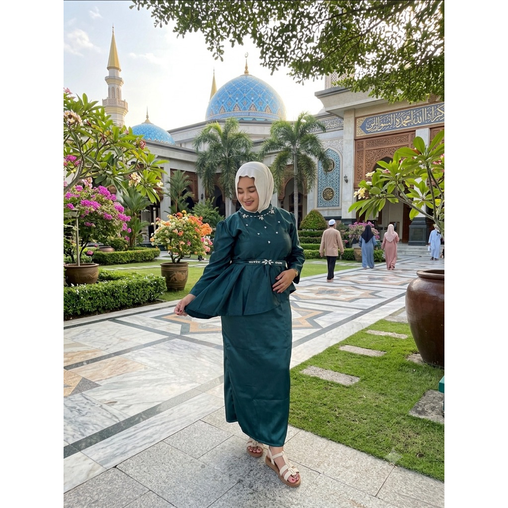 AULIA DRESS / BAJU MELAYU SIMPEL / BAJU KONDANGAN SIMPEL / BAJU KONDANGAN JUMBO
