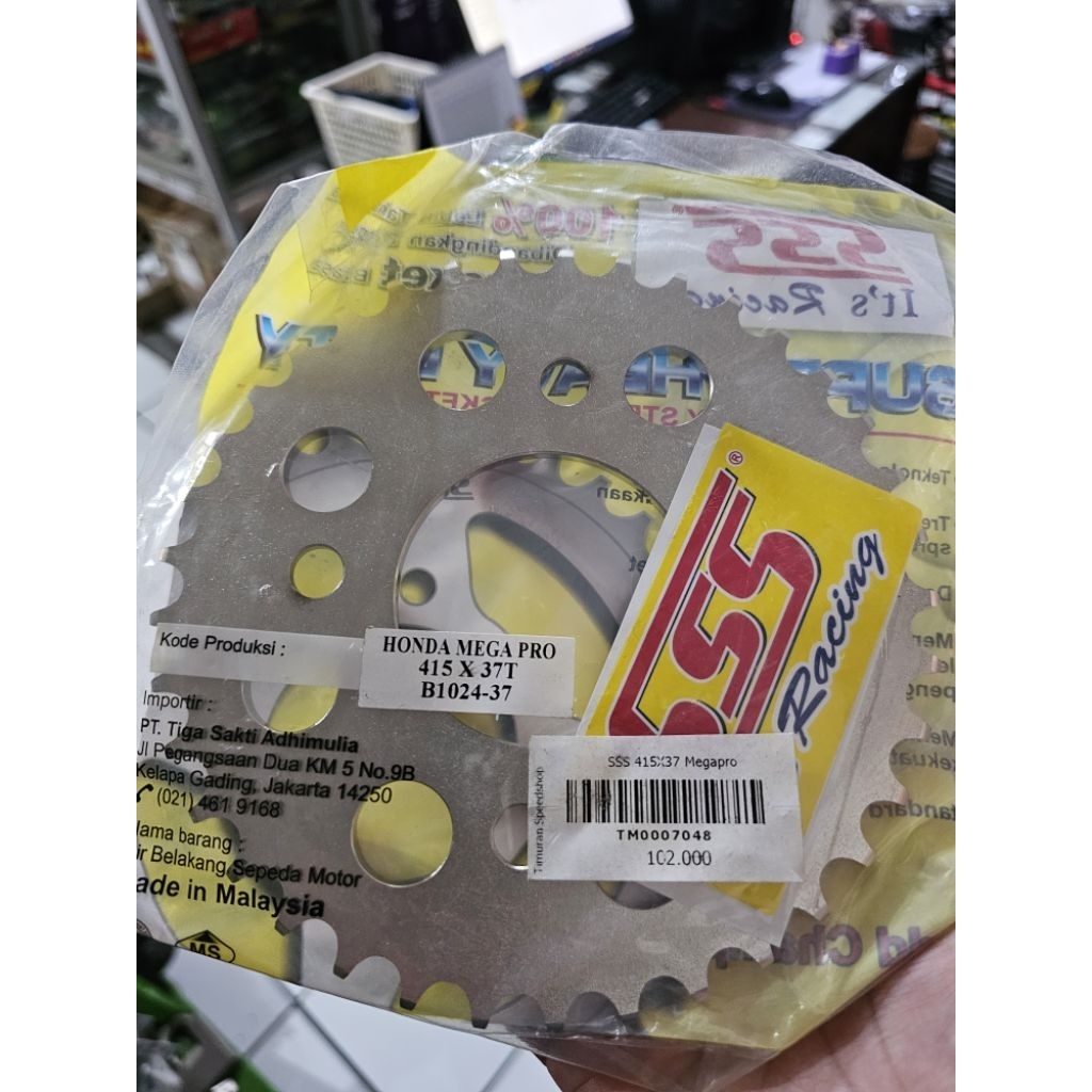 GEAR SSS 415 37 MEGA PRO - SONIC - CB150R - CBR150 - TIGER