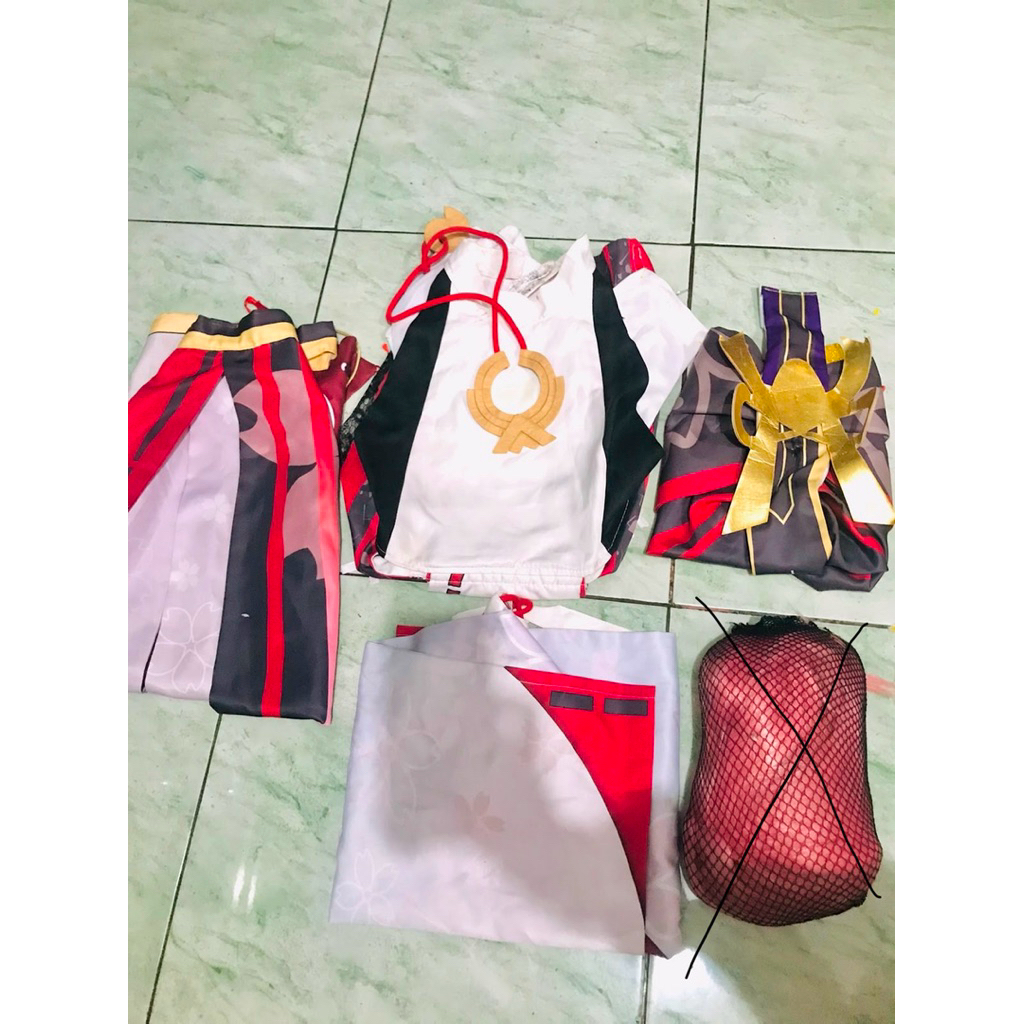 FULL SET COSTUME YAE MIKO ORI MANMEI GRADE A (SUDAH FREE ACC DAPET 2)