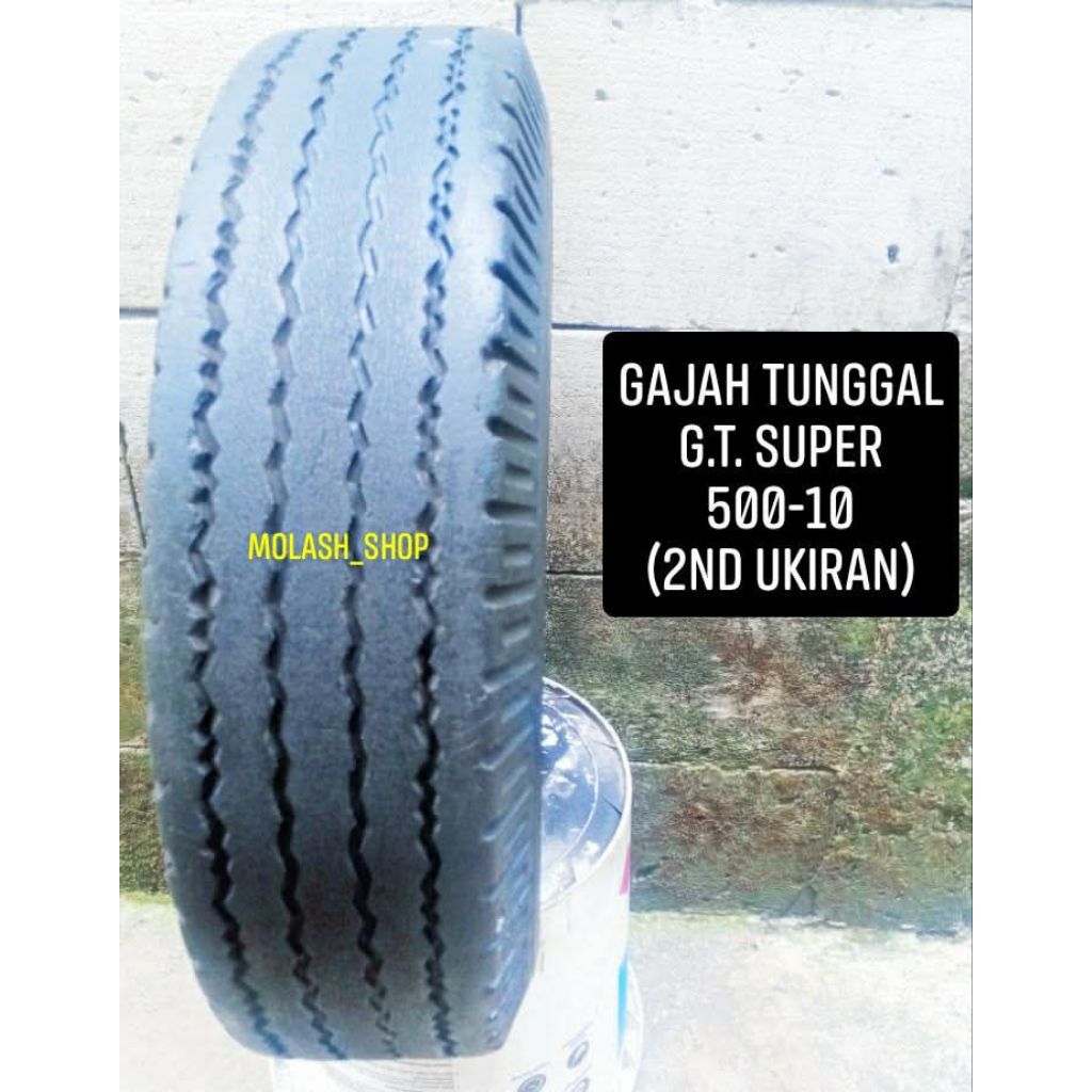ban mobil antik ring 10 gajah tunggal g.t suoer ukuran 500-10 kondisi 2nd tapak ukiran untuk mobil a