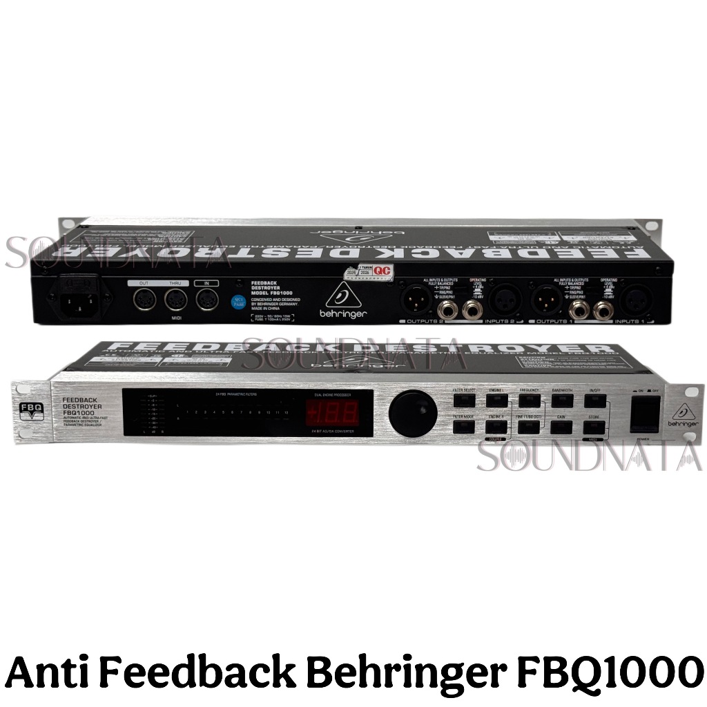 SOUNDnata.audio - Anti Feedback Behringer FBQ1000