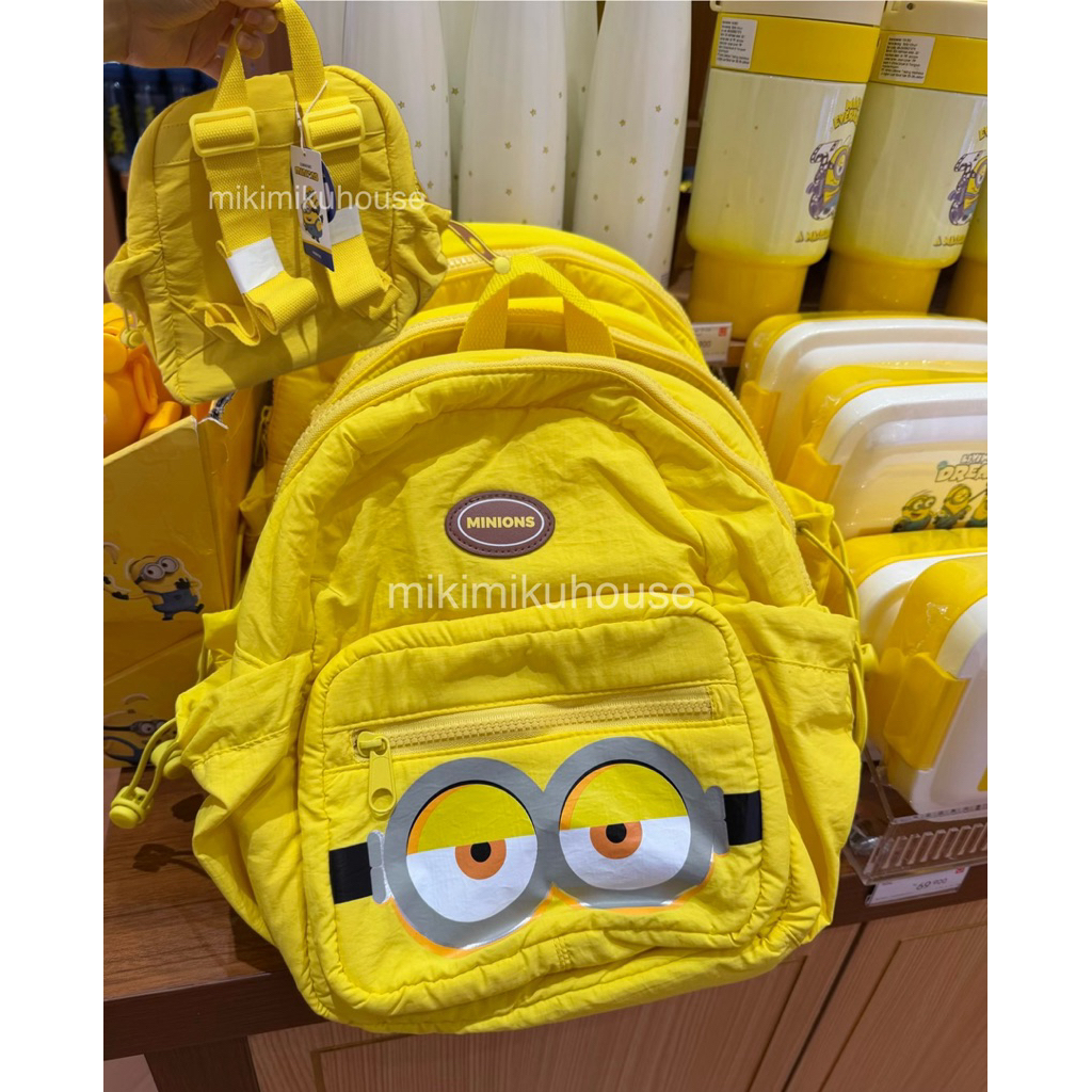 MINISO MINIONS BACKPACK MINION TAS RANSEL MINISO x MINIONS READY STOCK 2026 MINIONS MINISO