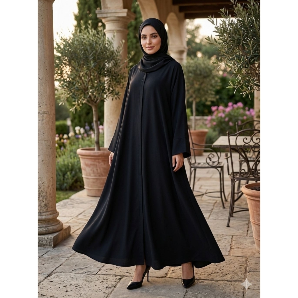 (Preloved) Abaya Hitam Polos