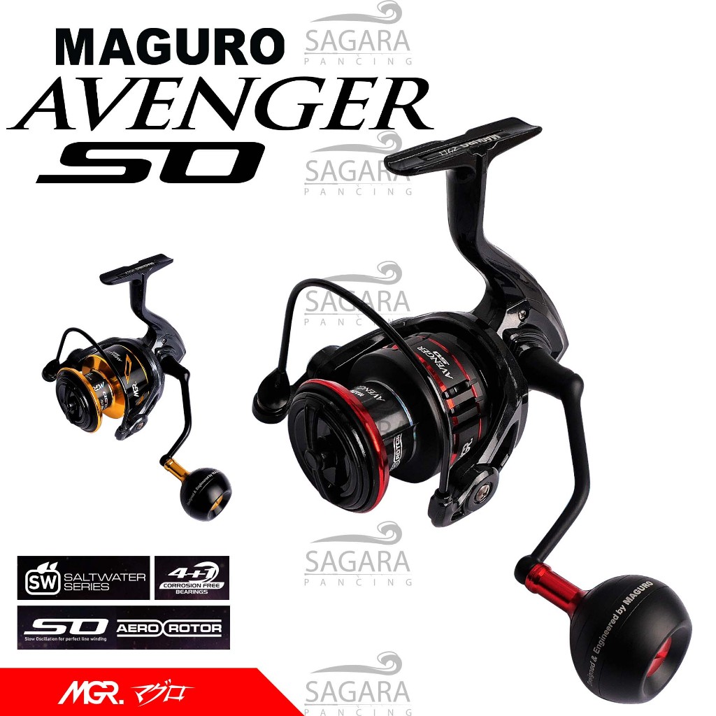 Reel Maguro Avenger SO | Reel Jigging | Reel Dasaran | Sudah Power Handle