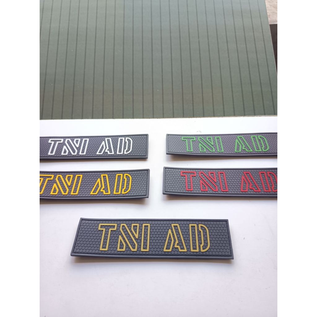 patch rubber emblem karet TNI AD JUMBO