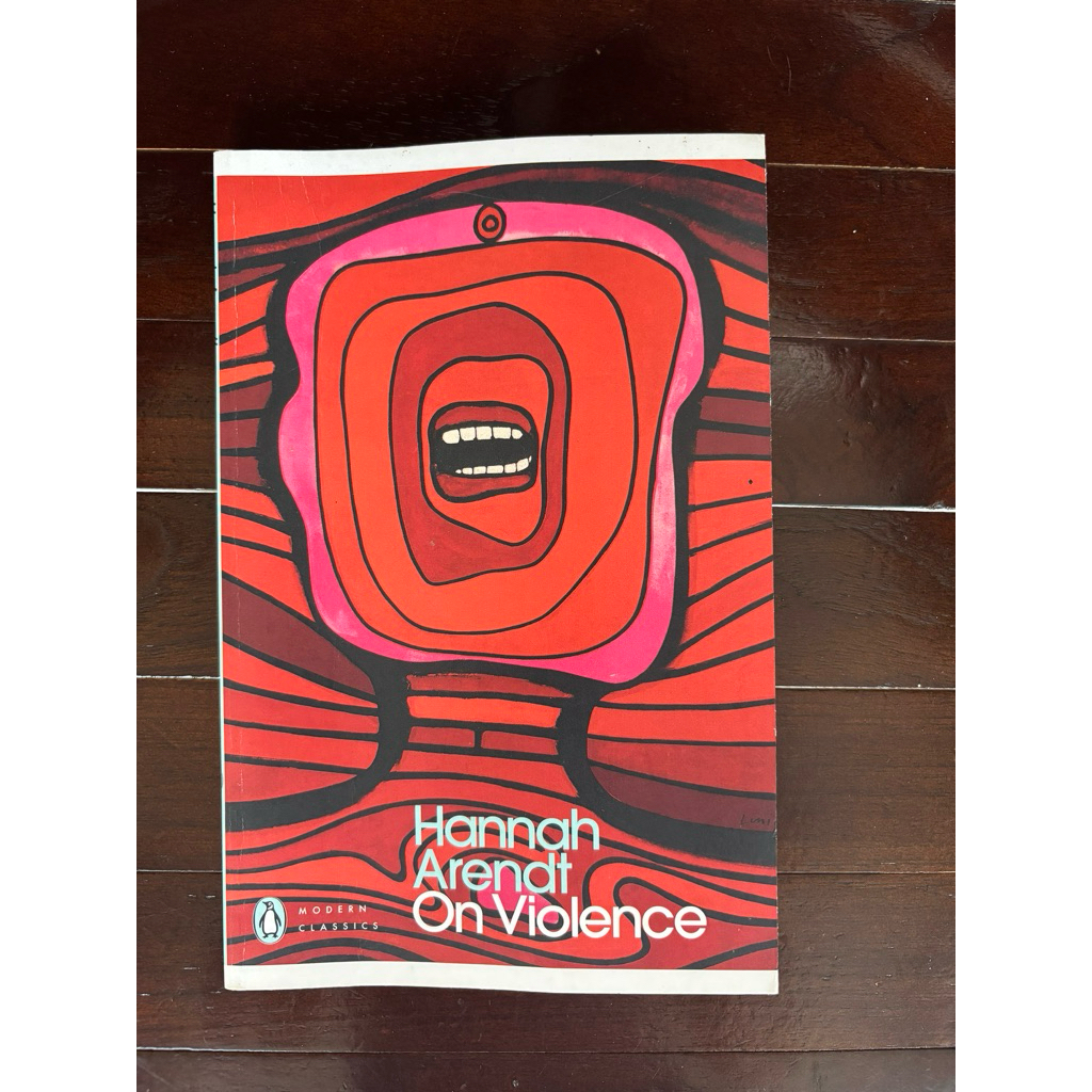 On Violence by Hannah Arendt (PRELOVED)