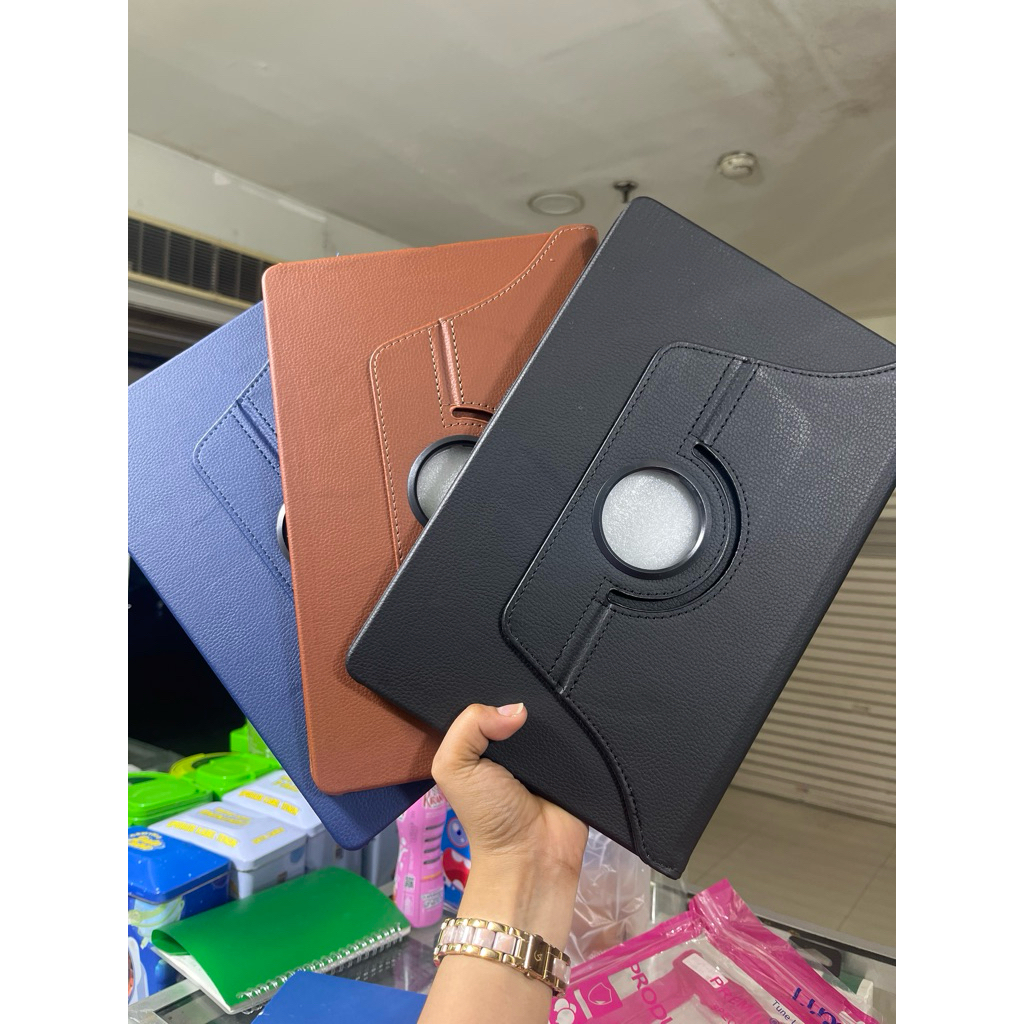 Flip cover case rotary Leather Untuk TAB S7 plus-TAB S8 plus-TAB S9 plus-TAB S10 plus-TAB S9 FE plus