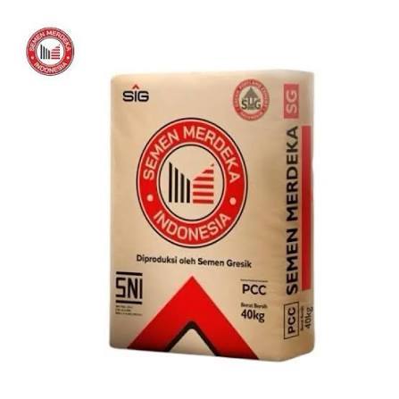 SEMEN MERDEKA 40 KG [Pengiriman Khusus JAKARTA PUSAT MENGGUNAKAN GOSEND / TAXI BLUEBIRD ]