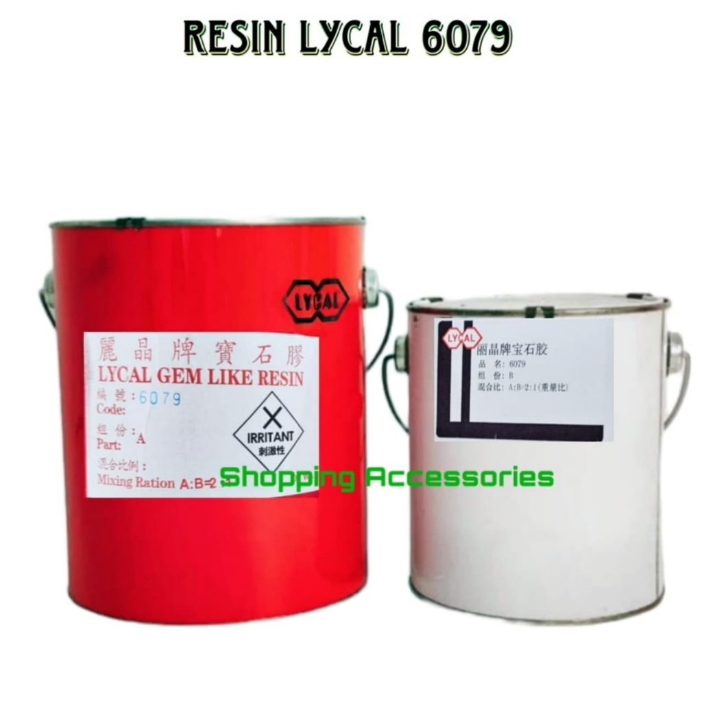 Resin bening Lycal SOFT (LENTUR) flexible dgn Katalis - Lycal 6079 - 6 kg