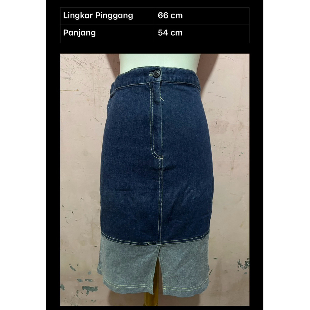 ROK JEANS SPAN PENDEK