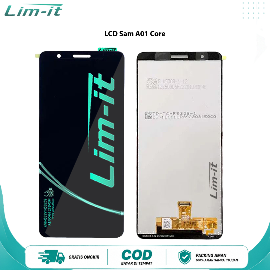 LCD Touchscreen (Layar Sentuh) Hp Samsung A01 Core Original 100% Tahan Lama