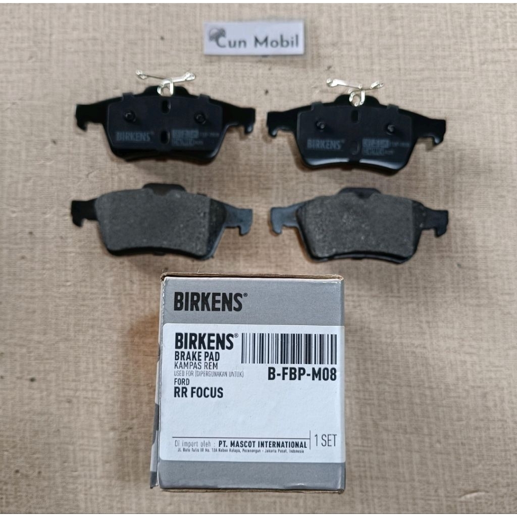 Brake Pad Ford Focus Belakang, FBP-M08 Birkens