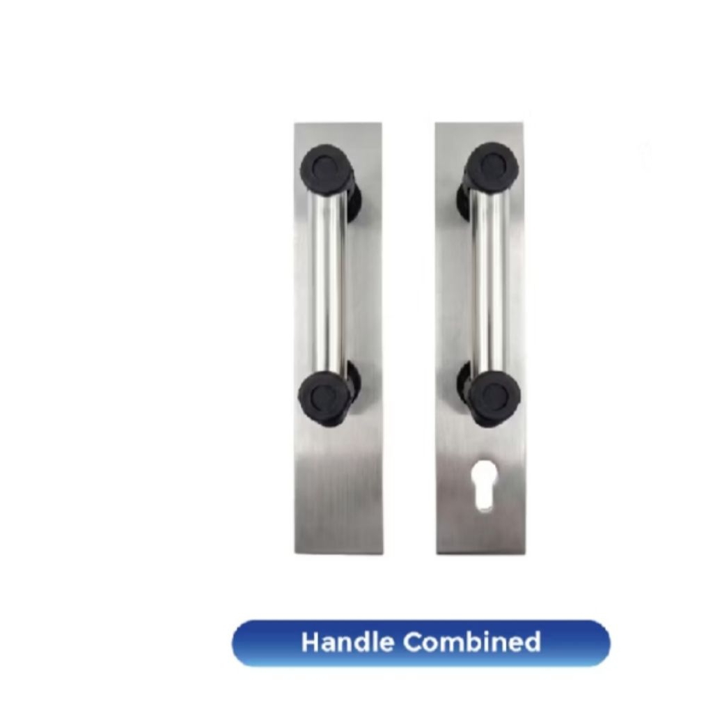 handle handle stainless combined pintu folding gate harmonika (lobang kunci)