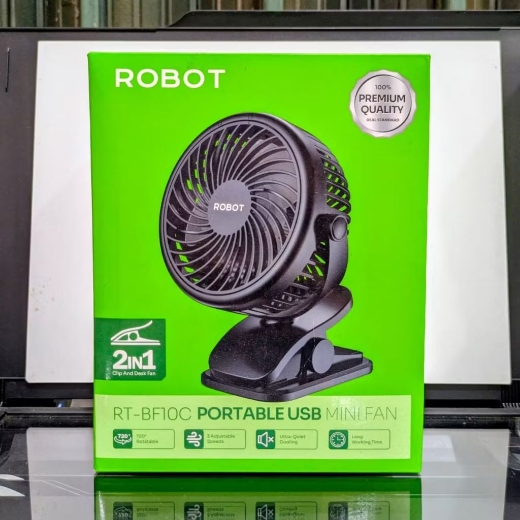 NEW ARRIVAL  ROBOT RT-BF10//RT-BF10B// RT-BF10C  Portable USB Mini Fan 2 In 1