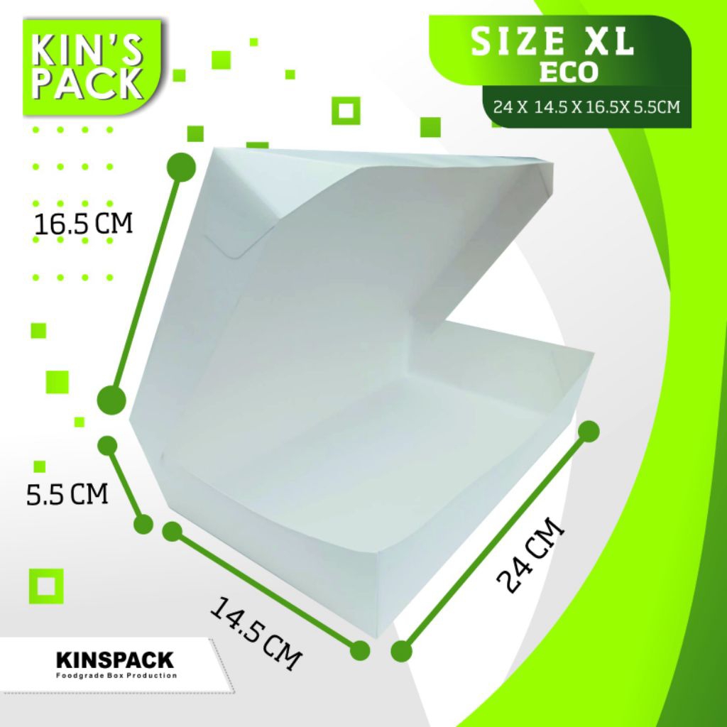 Paper Lunch Box Foodgrade Size XL