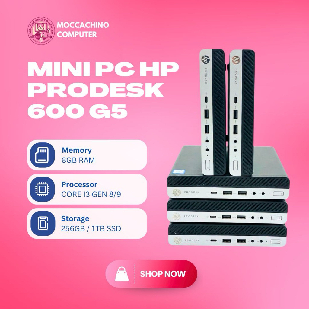 MINI PC HP 600 G5 CORE I7 GEN 9 RAM 16 SSD 512