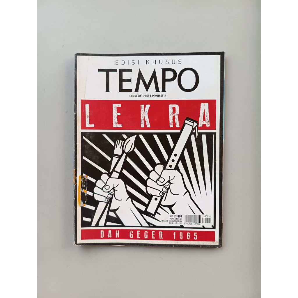 MAJALAH TEMPO EDISI KHUSUS LEKRA DAN GEGER 1965