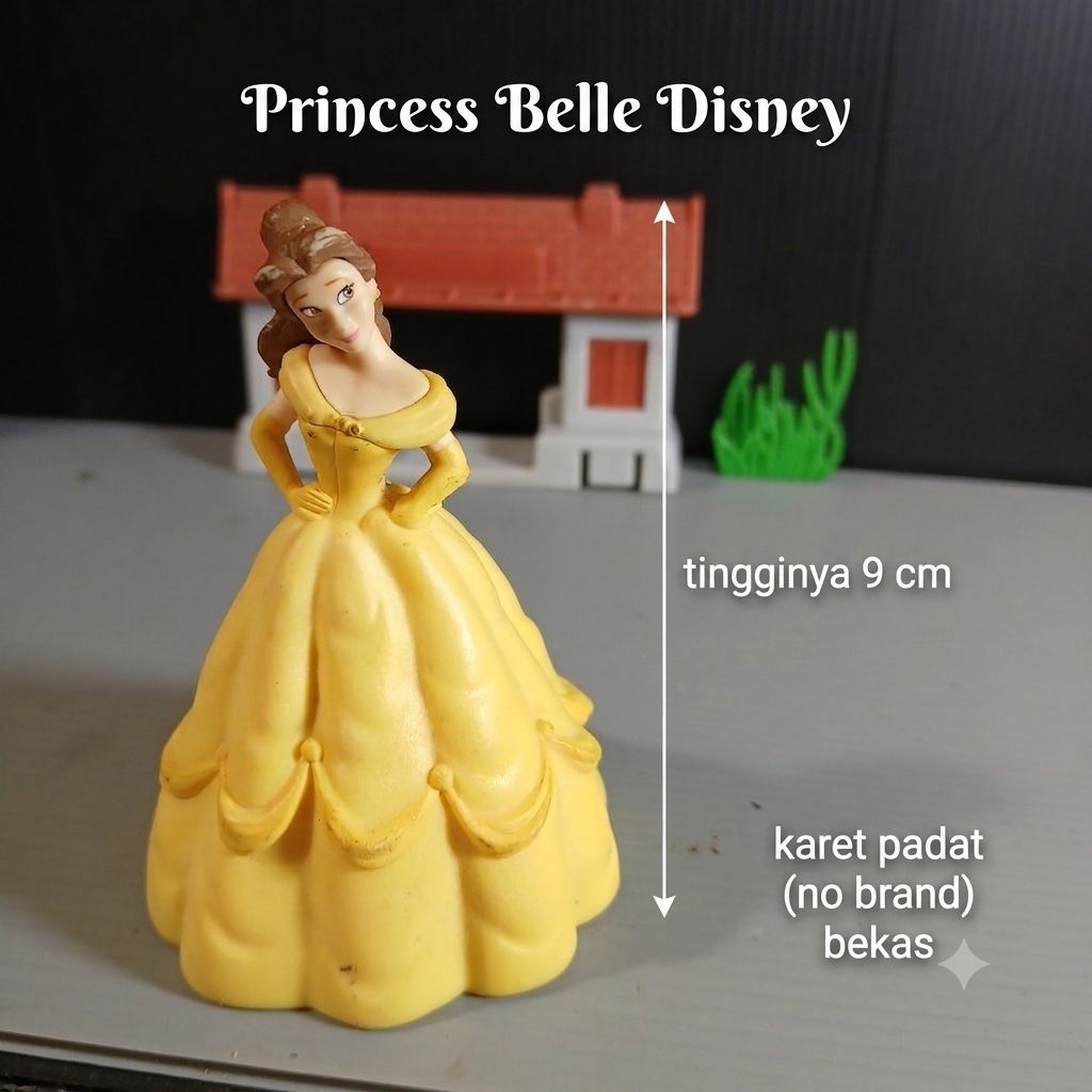 Figure Princess  Belle Karet padat No Brand. karakter Beauty and the Beast disney