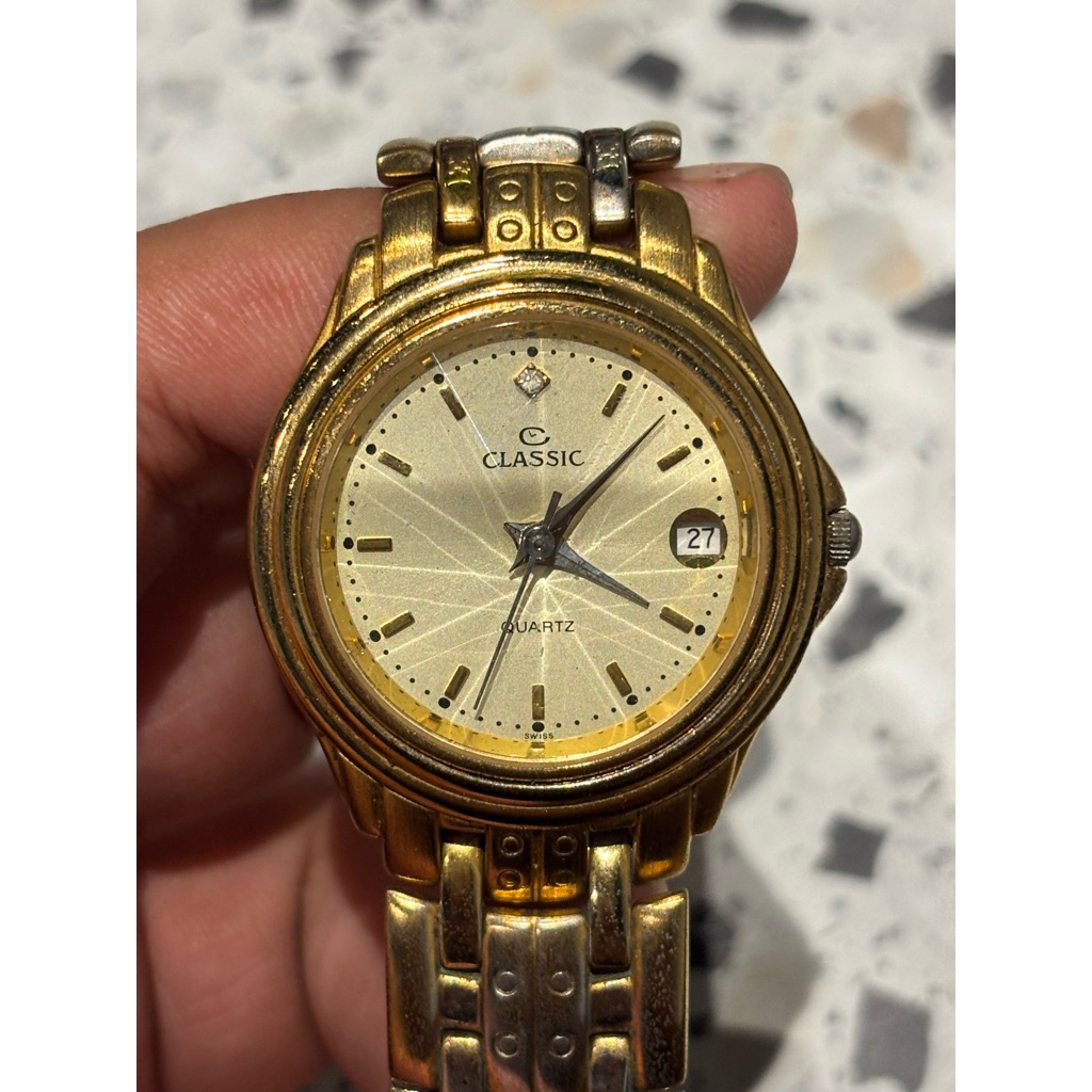 JAM TANGAN CLSSC 23k GOLD PLATED
