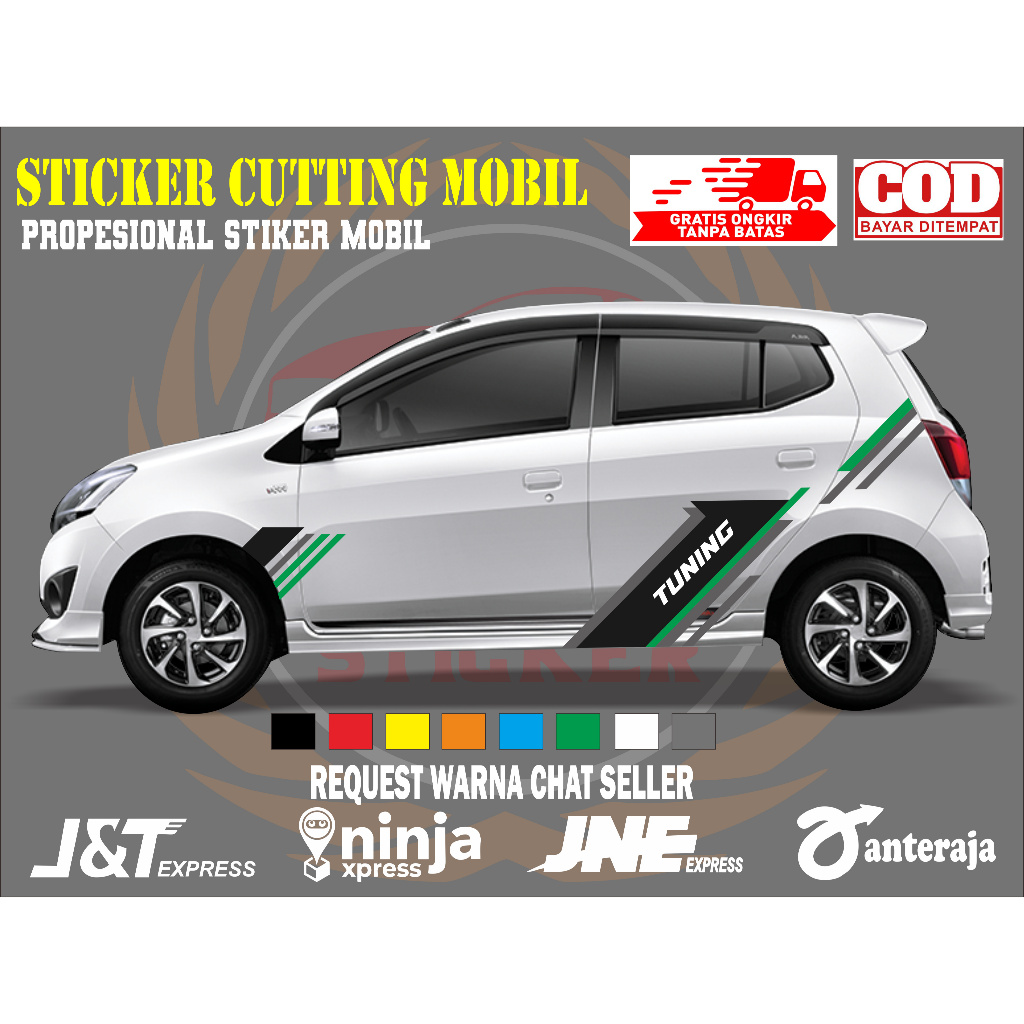 sticker mobil agya sticker mobil toyota agya stiker mobil agya keren sticker variasi body mobil
