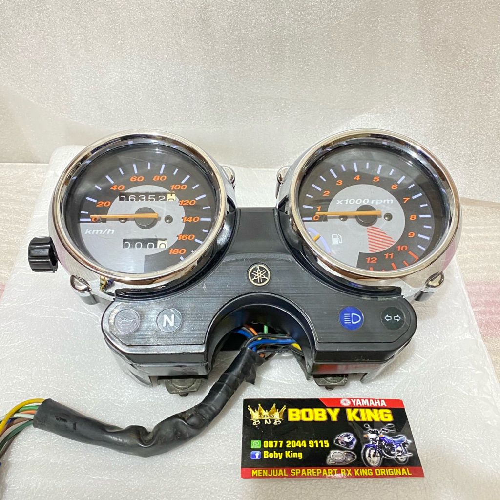 SPEEDOMETER SPIDOMETER CHROME COPOTAN RX KING RXKING ORIGINAL YAMAHA (SECOND GARANSI)