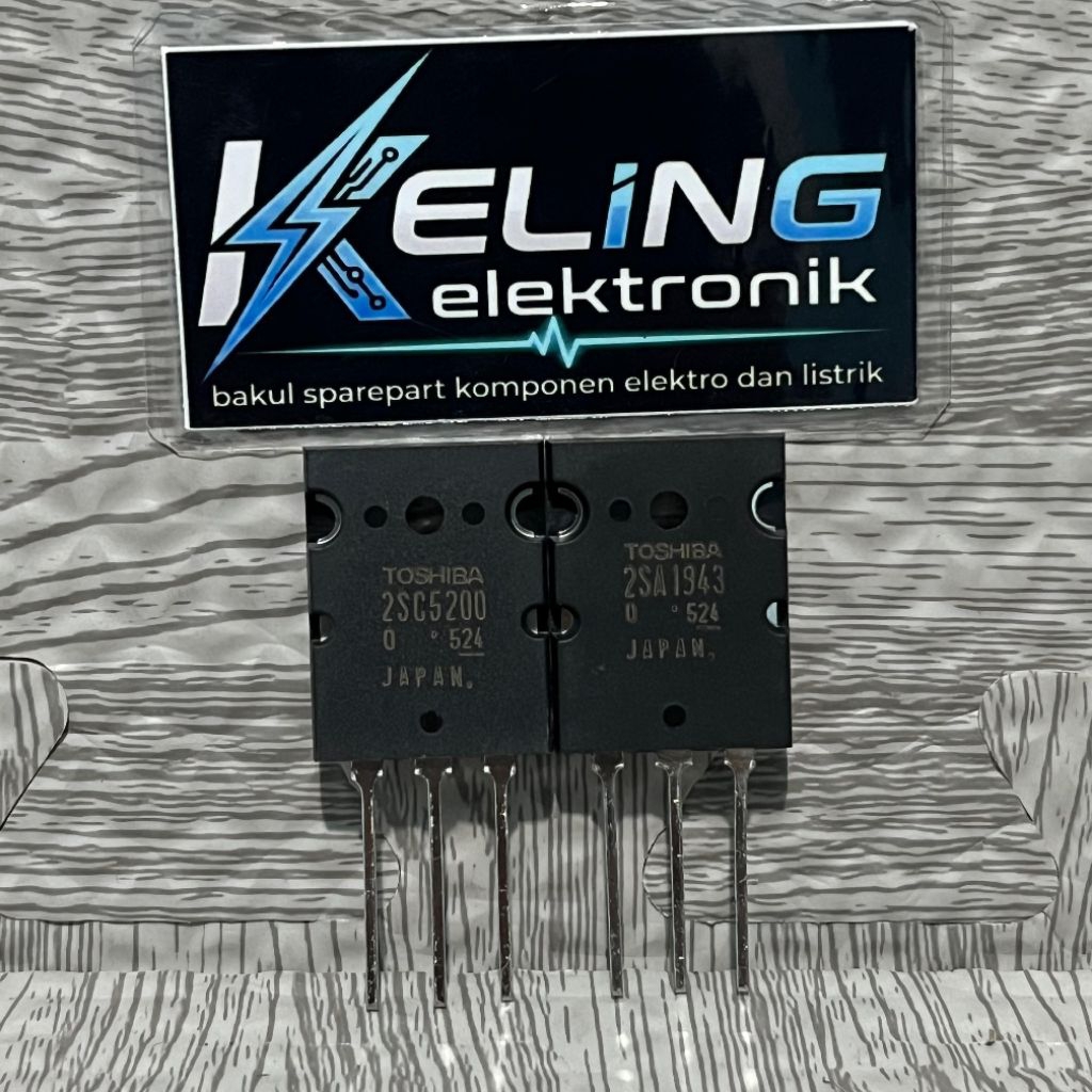 Transistor final toshiba 5200 / 1943 LOT 524 murah original