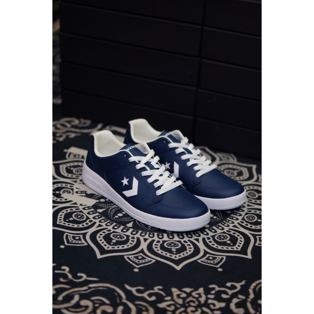 CONVERSE DAY ONE OX COURT LEATHER SYNTHETIC NAVY