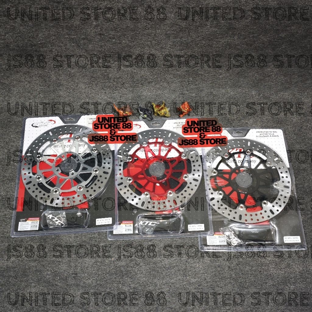 PIRINGAN DEPAN CAKRAM KTC RACING 300 MM RX KING CNC FLOATING BRAKE DISK DISC DISCBRAKE 300MM RXKING 