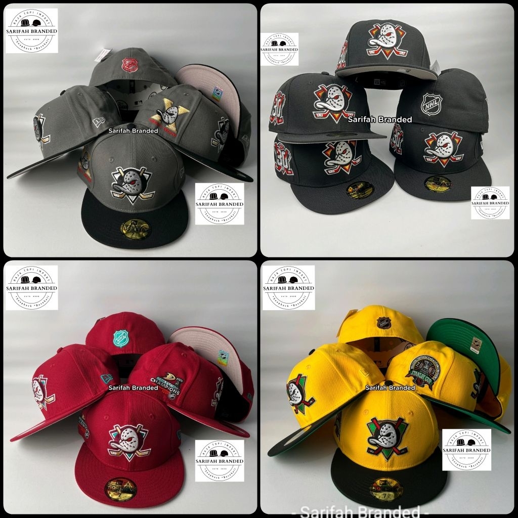 Topi Fitted Mighty Ducks AA+ Import - Topi Build Up Bebek