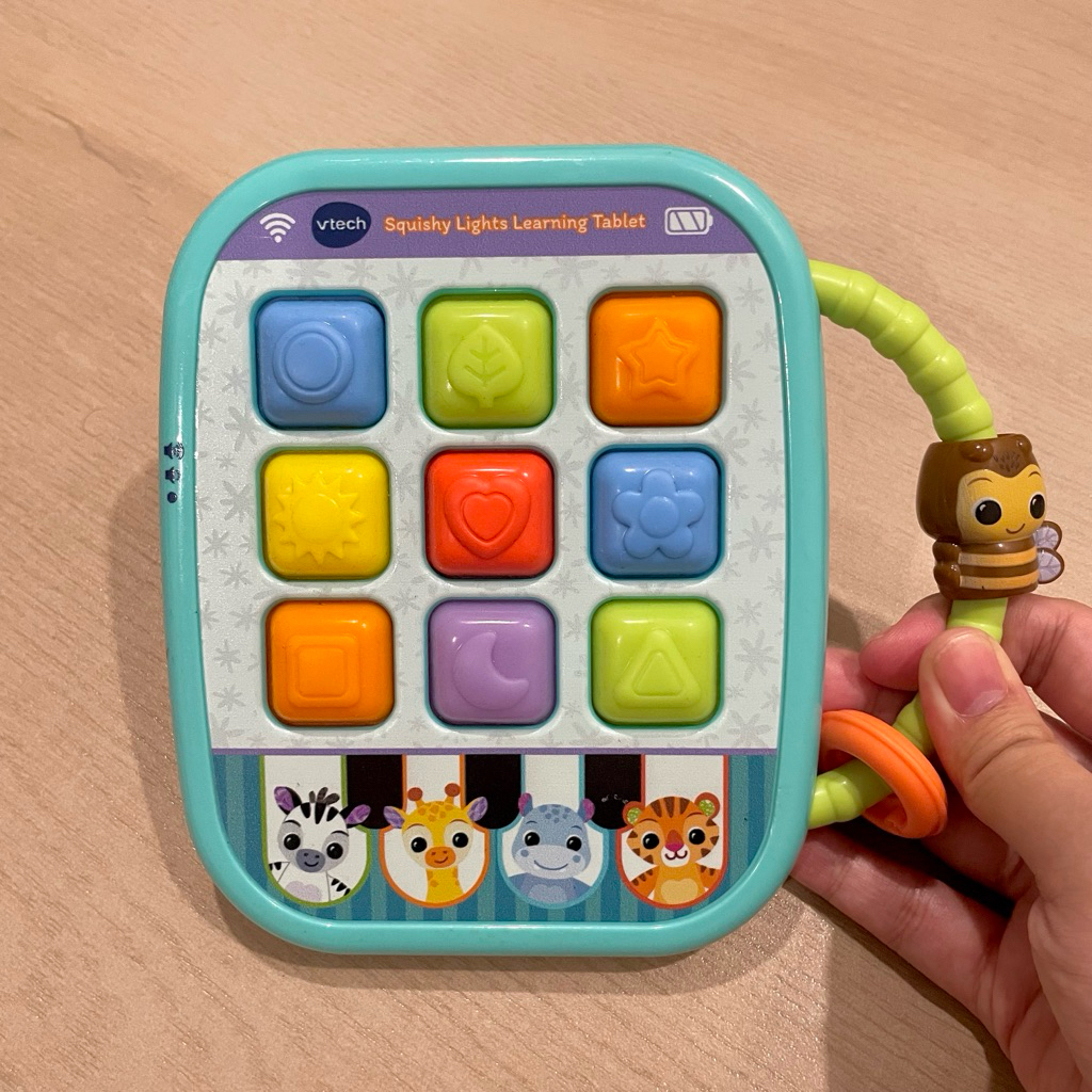 PRELOVED Vtech Squishy Lights Learning Tablet | Mainan Tab Edukasi Edukatif Anak Bayi Baby Pop It Up