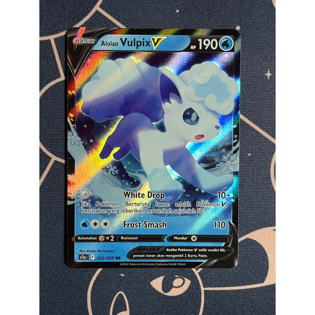 Alolan Vulpix V [022/068] (Arkana Memuncak) - Pokemon TCG