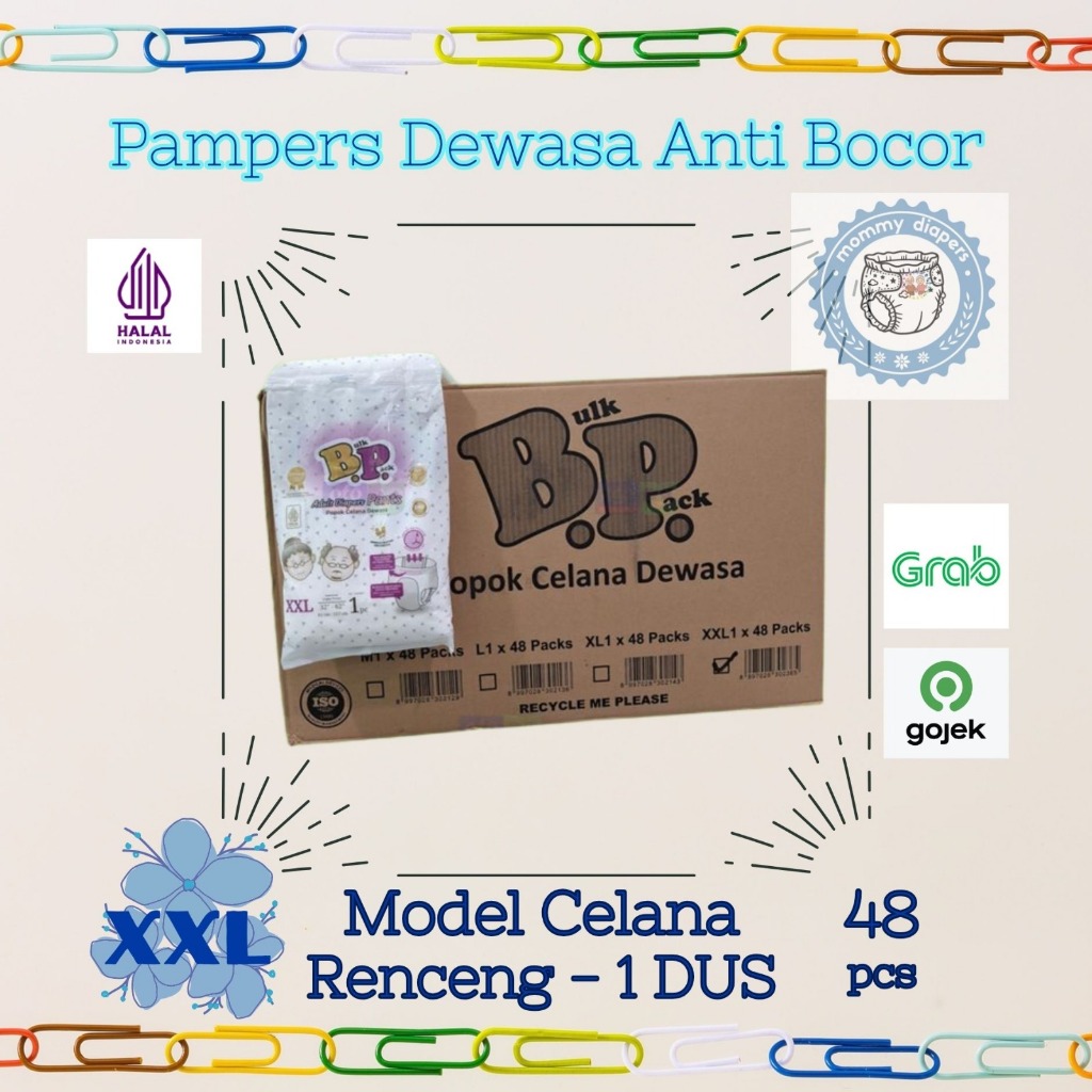 BP Pants Pampers Dewasa model celana Size XXL