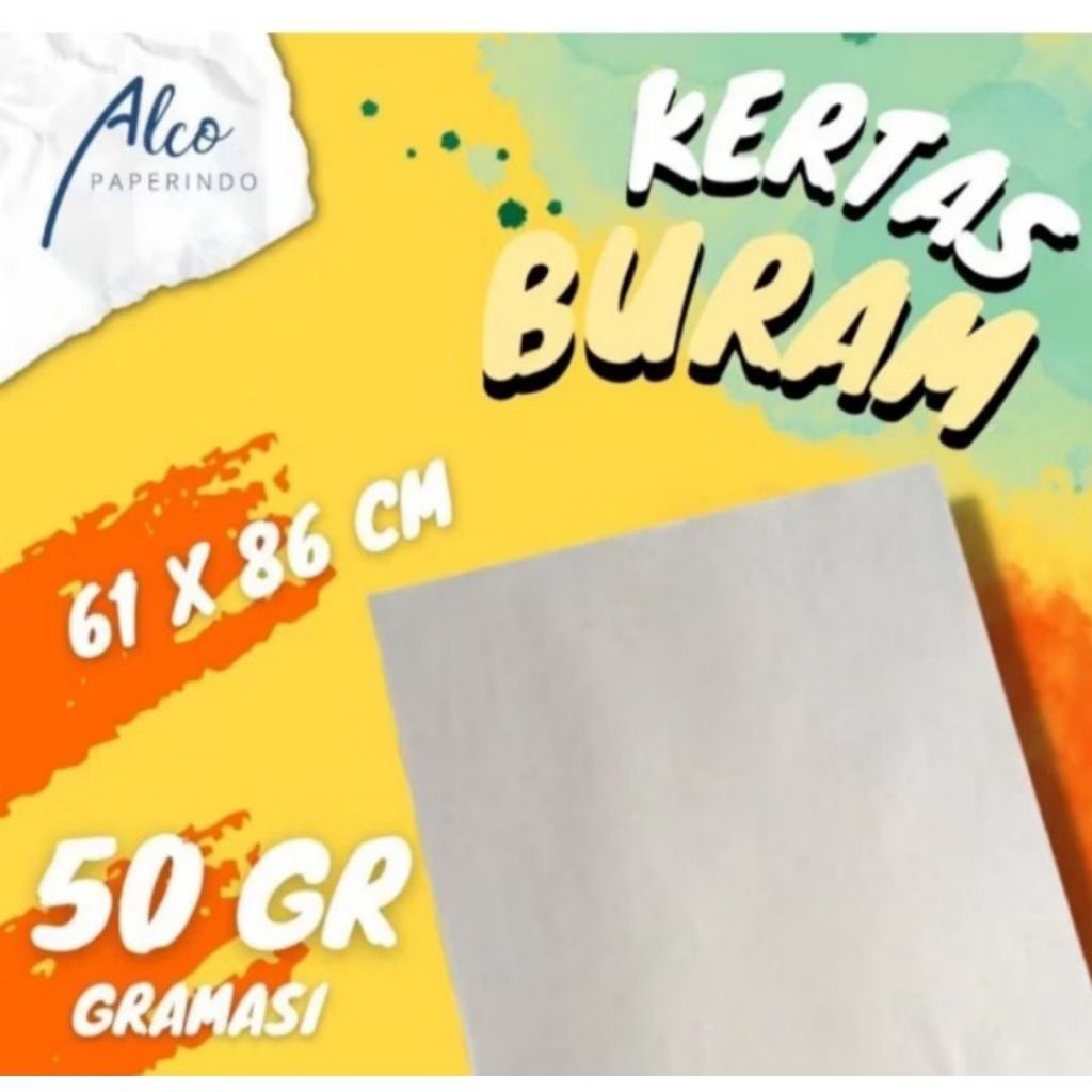 kertas buram koran cd plano 50 lembar Repackaged