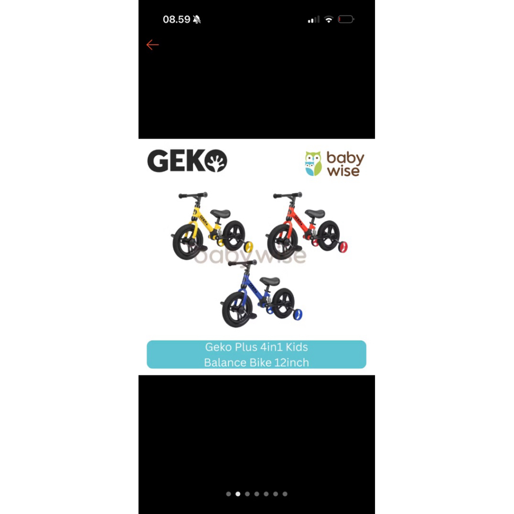 Sepeda GEKO 4in1 balance bike
