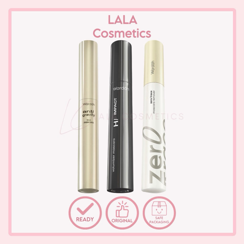 WARDAH Mascara Anti Gravity Iron | Hi Impact Volumizer | Zero Trace Mascara Remover