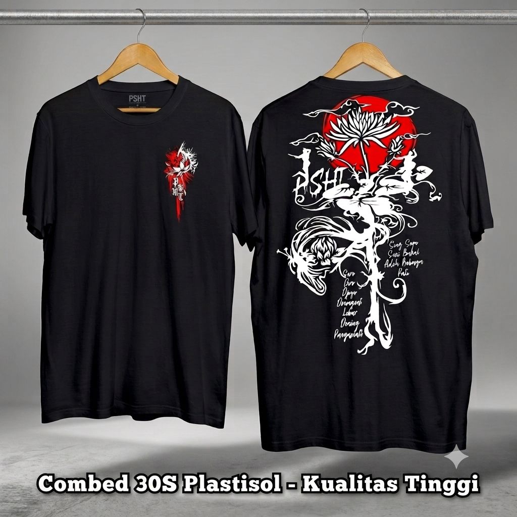 KAOS PSHT Terbaru / Kaos PSHT Japan / Kaos Sablon PSHT
